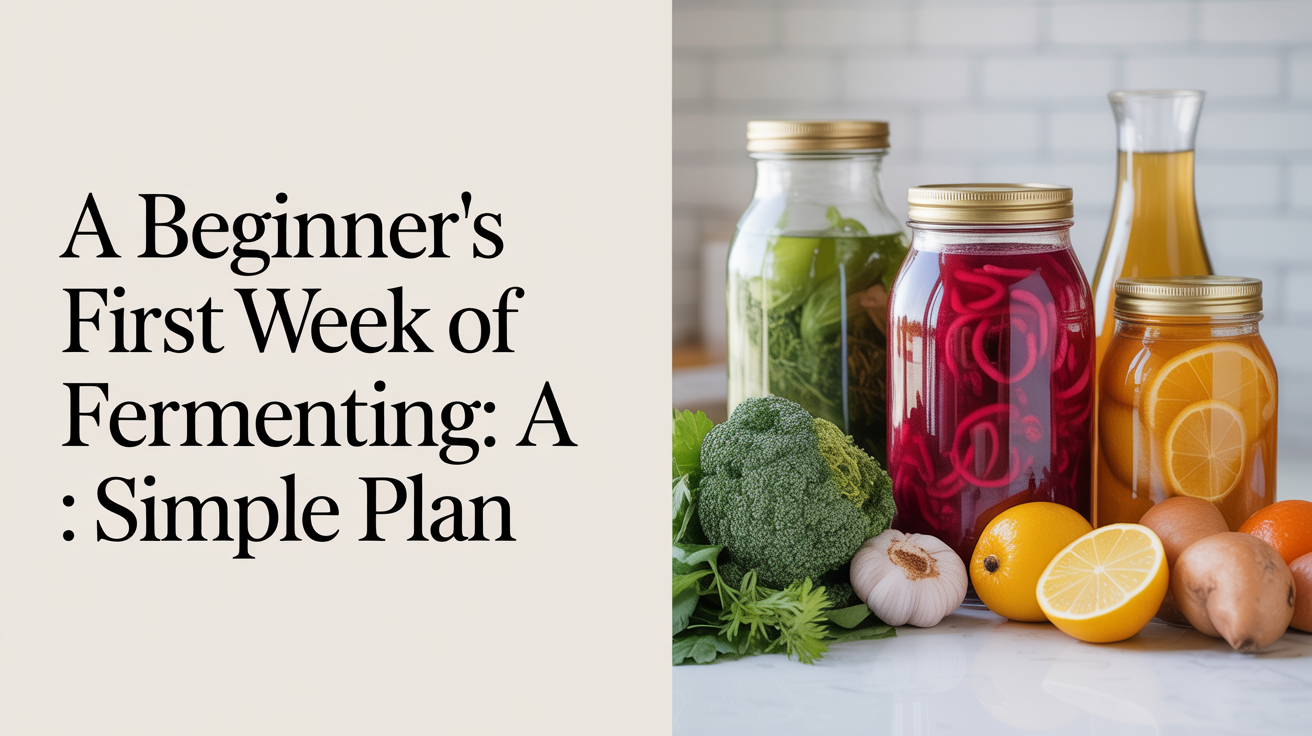 A Beginner's First Week of Fermenting: A Simple Plan