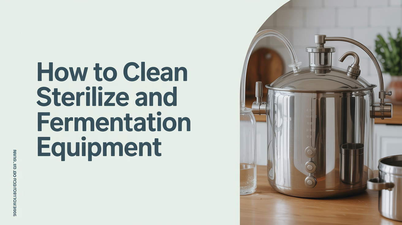 How to Sterilize and Clean Fermentation Equipment
