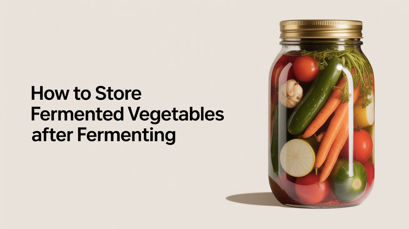 How to Store Fermented Vegetables After Fermenting